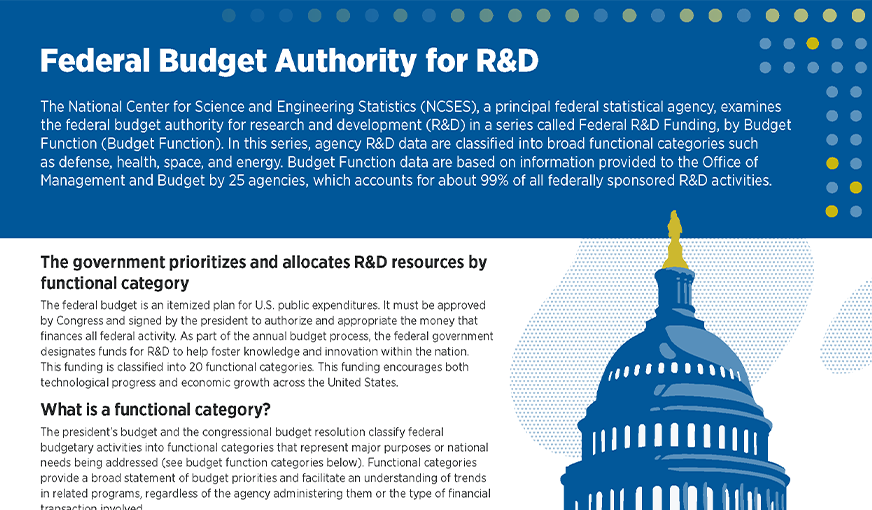 Federal Budget Authority for R&D