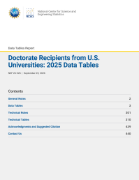 Doctorate Recipients from U.S. Universities: 2025 Data Tables.